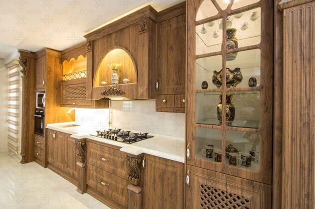 طراحی و سفارش ساخت کابینت آشپزخانه وکیوم مات در تهران